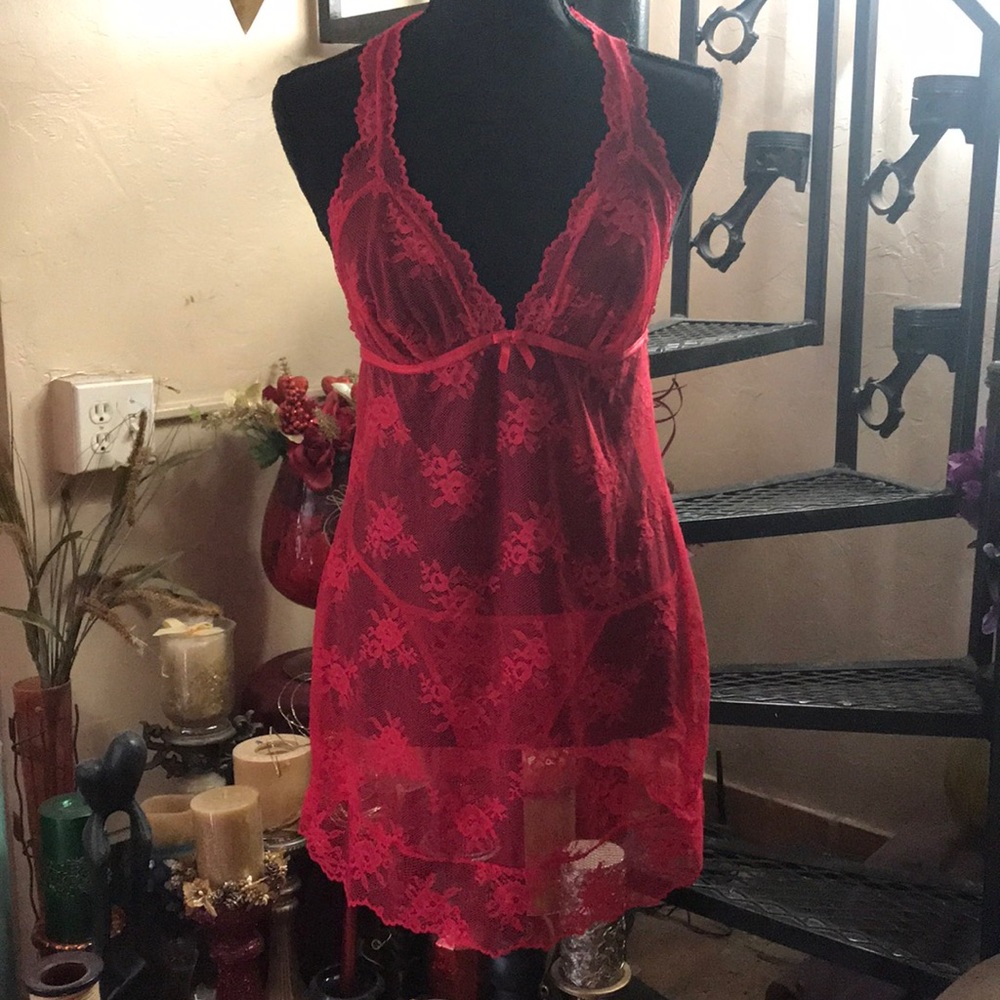 2 piece Victoria’s Secret Chemise Slip & Thong Set Vintage